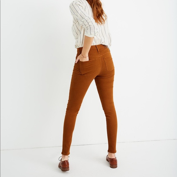 Madewell 9”Mid-Rise Skinny Jeans: Garment-Dyed Button-Front Edition - Picture 2 of 16